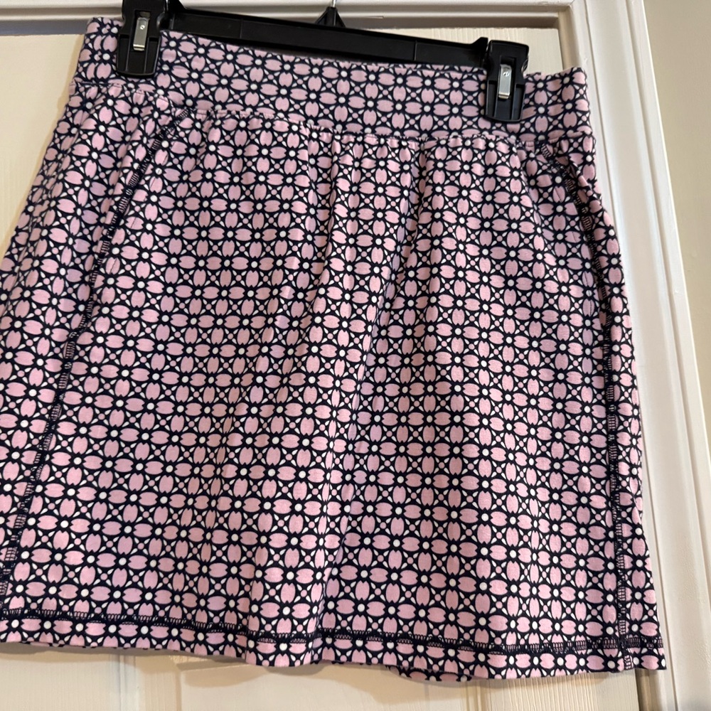 Pink and Black Patterned Women's Skort